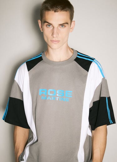 Martine Rose Oversized Panelled T-Shirt Grey mtr0358006