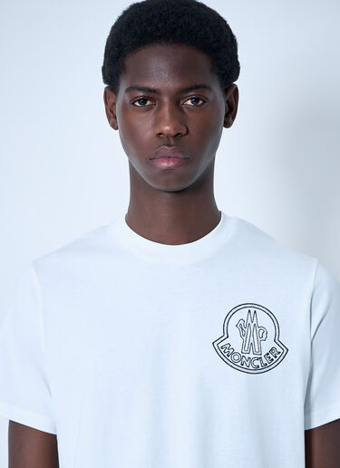 Moncler 徽标图案 T 恤 白色 mon0160021