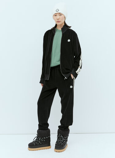 Logo Patch Velvet Track Pants Moncler x Palm Angels Logo Patch Velvet Track Pants Black mpa0255008