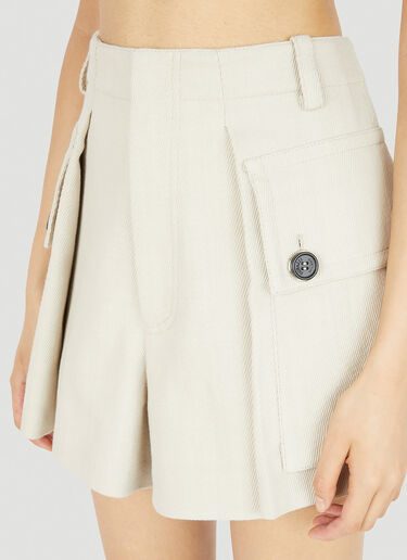 Durazzi Milano Patch Pocket Shorts Cream drz0252014