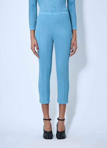 Pleats Please Issey Miyake Pleated Pants Blue plp0260002