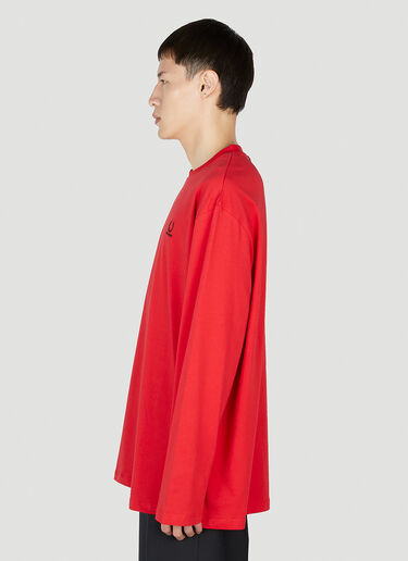 Raf Simons x Fred Perry Printed Long Sleeve T-Shirt Red rsf0152012