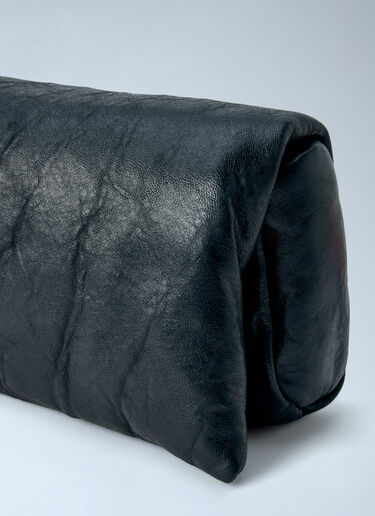 LN-CC® - Rick Owens: Soft Leather Clutch - Black Rick Owens Soft Leather Clutch Black ric0266011