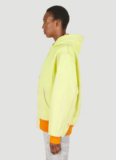 NOTSONORMAL Zip Up Hooded Sweatshirt Yellow nsm0348004