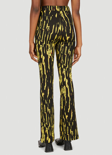 Ambush Graphic Knit Pants Yellow amb0250016