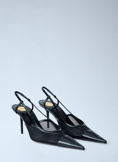 LN-CC® - Saint Laurent: Renée Slingback Pumps - Black Saint Laurent Renée Slingback Pumps Black sla0264027