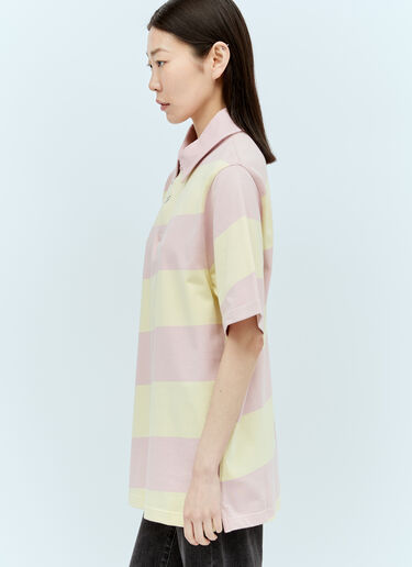 Burberry Striped EKD Polo Shirt Pink bur0255029