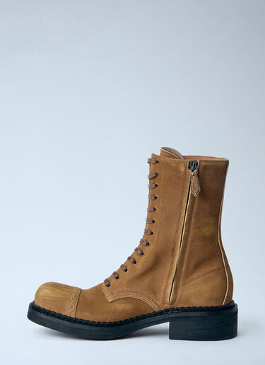 Faded Unlined Suede Loafers Miu Miu Faded Unlined Suede Loafers Brown miu0263033