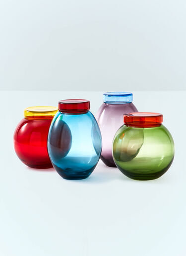 POLSPOTTEN Set Of Four Caps And Jars Multicolour wps0691479