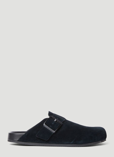 Balenciaga Suede Sunday Mules Black bal0255037
