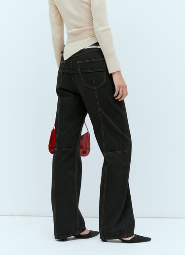 Jacquemus La De Nimes Caraco ジーンズ ブラック jac0254026