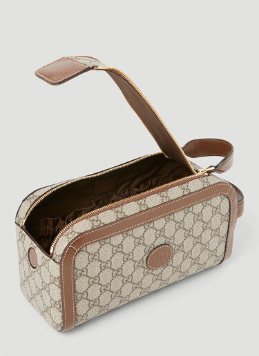 Gucci Interlocking G Toiletry Bag Brown guc0153138