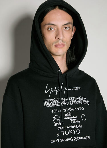 Yohji Yamamoto x Neighborhood Neighborhood Hooded Sweatshirt Black yoy0156025
