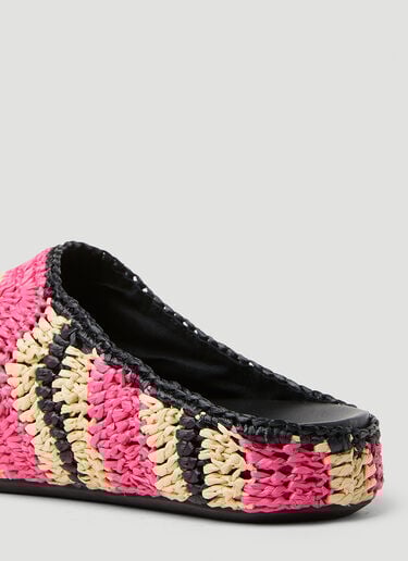 Fussbet Sabot Raffia Mules Marni x No Vacancy Fussbet Sabot Raffia Mules Pink mvy0253014