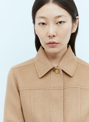 Wool Biker Jacket Max Mara Wool Biker Jacket Camel max0254041