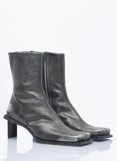 Miista Brenda Brush Off Metal Ankle Boots Grey mii0257001