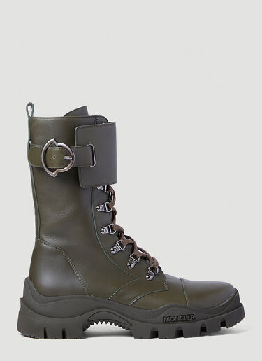 Moncler Larue 搭扣及踝靴 卡其色 mon0253044