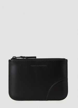 Comme des Garçons Wallet Tonal Zip Pouch  Black cdw0357009