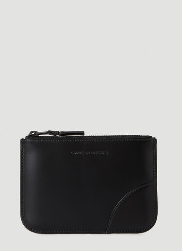 Comme des Garçons Wallet Tonal Zip Pouch  Black cdw0346010