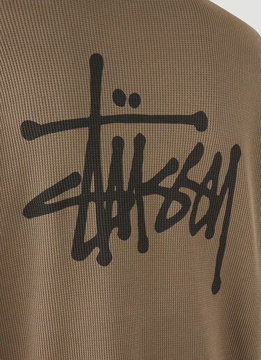 Stüssy O'Dyed Long Sleeve Thermal T-Shirt Brown sts0152013
