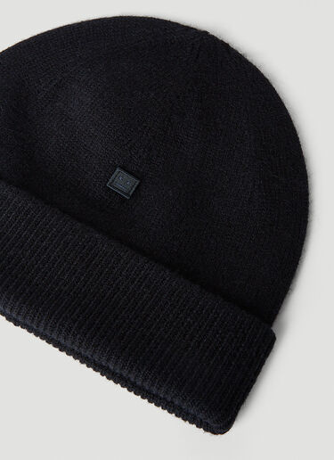 Acne Studios 페이스 패치 비니 햇 블랙 acn0251019