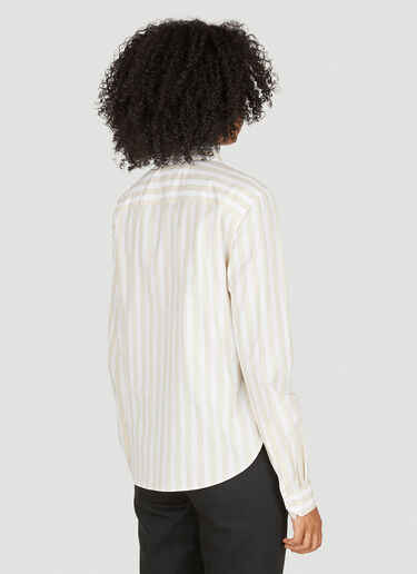 Striped Shirt Saint Laurent Striped Shirt Beige sla0249051