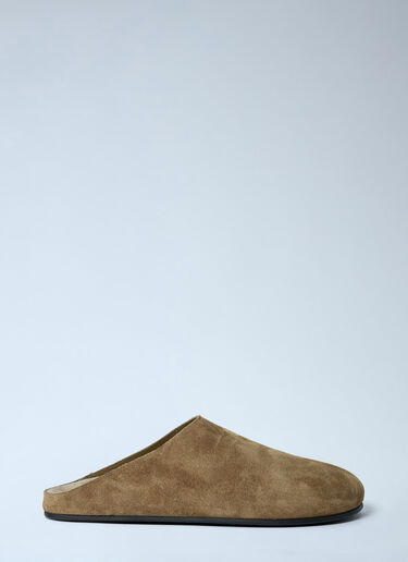 Hudson Suede Mules The Row Hudson Suede Mules Green row0262030