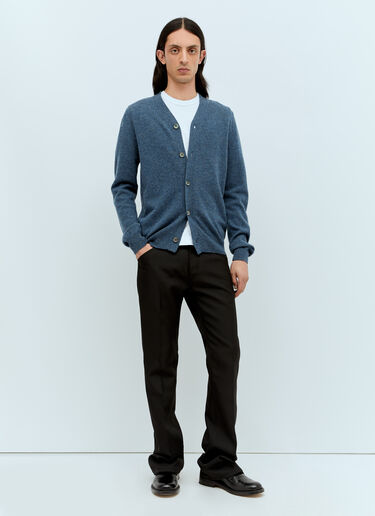 Comme Des Garçons PLAY 羊毛针织开衫 蓝色 cpl0356009