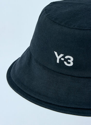 Y-3 Logo Print Bucket Hat Black yyy0160019