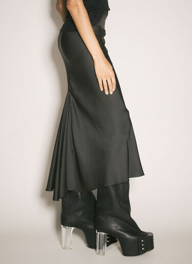 Rick Owens 바이어스 새틴 스커트  브라운 ric0257004