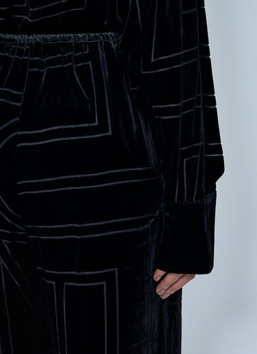 TOTEME Monogram Pants Black tot0263025