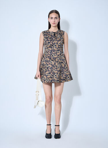 JW Anderson Printed Tea Dress Brown jwa0260004