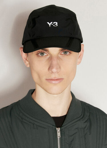 Y-3 ロゴプリント ビーチ ベースボールキャップ ブラック yyy0356035