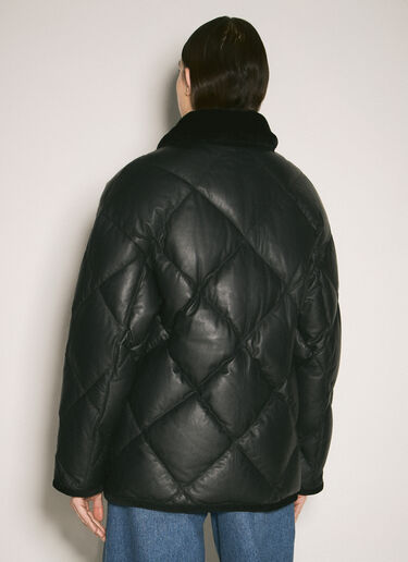 Prada Quilted Nappa Leather Caban Black pra0259015