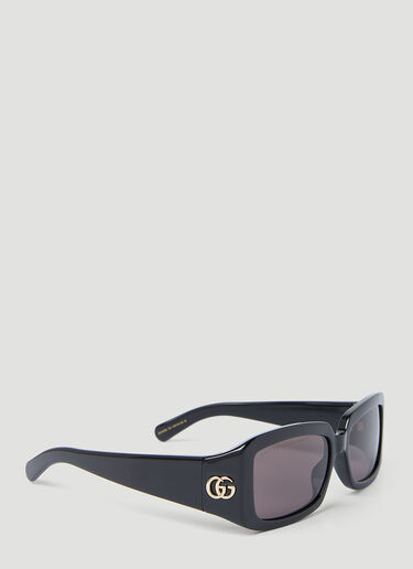 Gucci GG Rectangular Sunglasses Black gus0254004