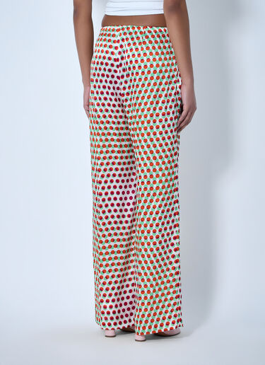 Dries Van Noten Wide-Leg Patterned Trousers Red dvn0264009
