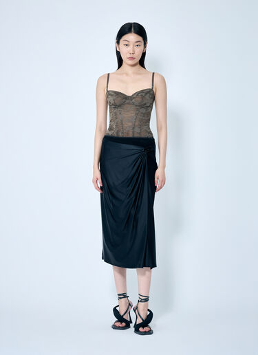 Diesel O-Silv Midi Skirt Black dsl0259007