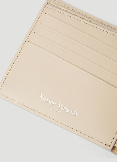 Maison Margiela Four Stitch Bifold Wallet Beige mla0148064