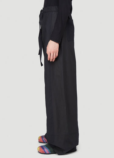 J.W. Anderson Contrast Panel Drawstring Pants Black jwa0140012