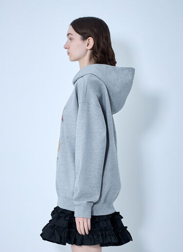 GANNI Isoli Beaded Baby Tiger Print Sweatshirt Grey gan0263004