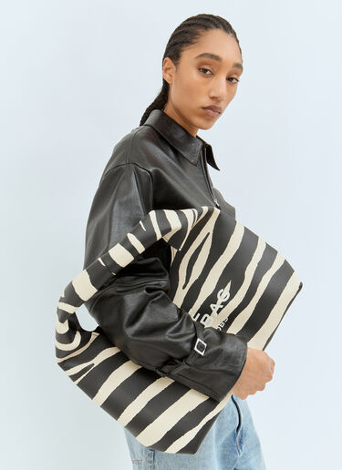 Marc Jacobs The Zebra Sack Shoulder Bag Black mcj0258006