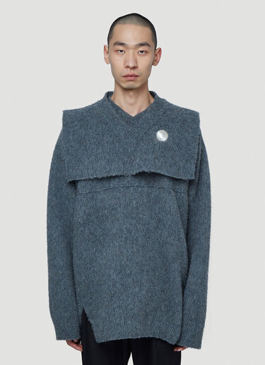 Jil Sander V-Neck Sweater Grey jil0142012