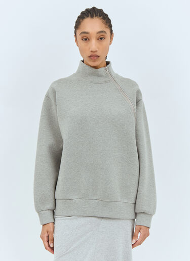 Dries Van Noten Side Zip Sweatshirt Grey dvn0258019