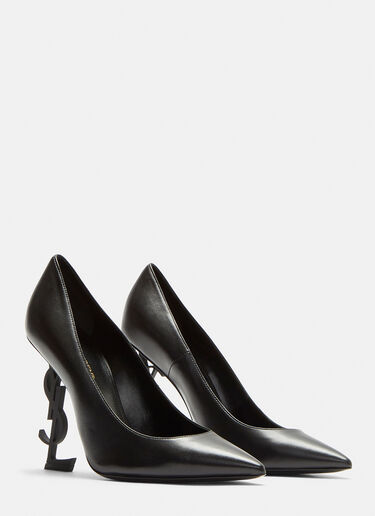 Saint Laurent Opyum 110 Logo Heel Pumps Black sla0232006