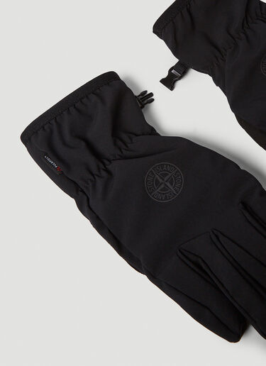 Stone Island Compass Patch Gloves Black sto0150079