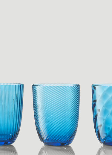 NasonMoretti Set of Six Idra Water Glass Blue wps0644544