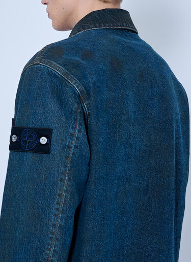 LN-CC® - Stone Island: Denim Jacket - Blue Stone Island Denim Jacket Blue sto0165106