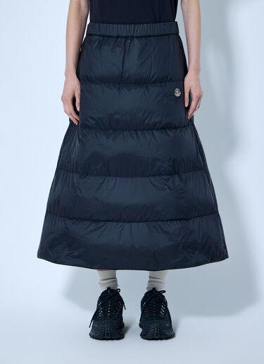 LN-CC® - Moncler RE/ICONS: Reversible Wool Twill Padded Midi Skirt - Black Moncler RE/ICONS Reversible Wool Twill Padded Midi Skirt Black mon0266060