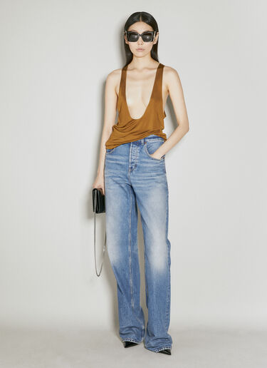 Saint Laurent 카상드르 탱크탑 브라운 sla0254028