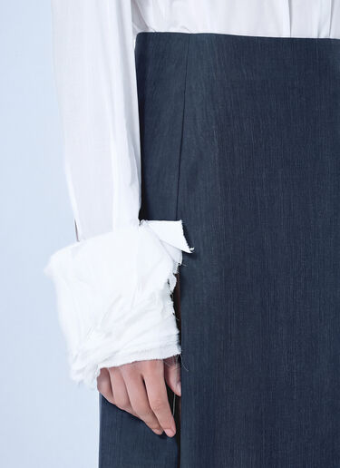 Jil Sander Midi Skirt with Front Pleats Grey jil0266005